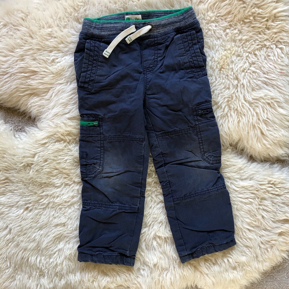 Boden Cosy Lined Cargo Pants | College Blue